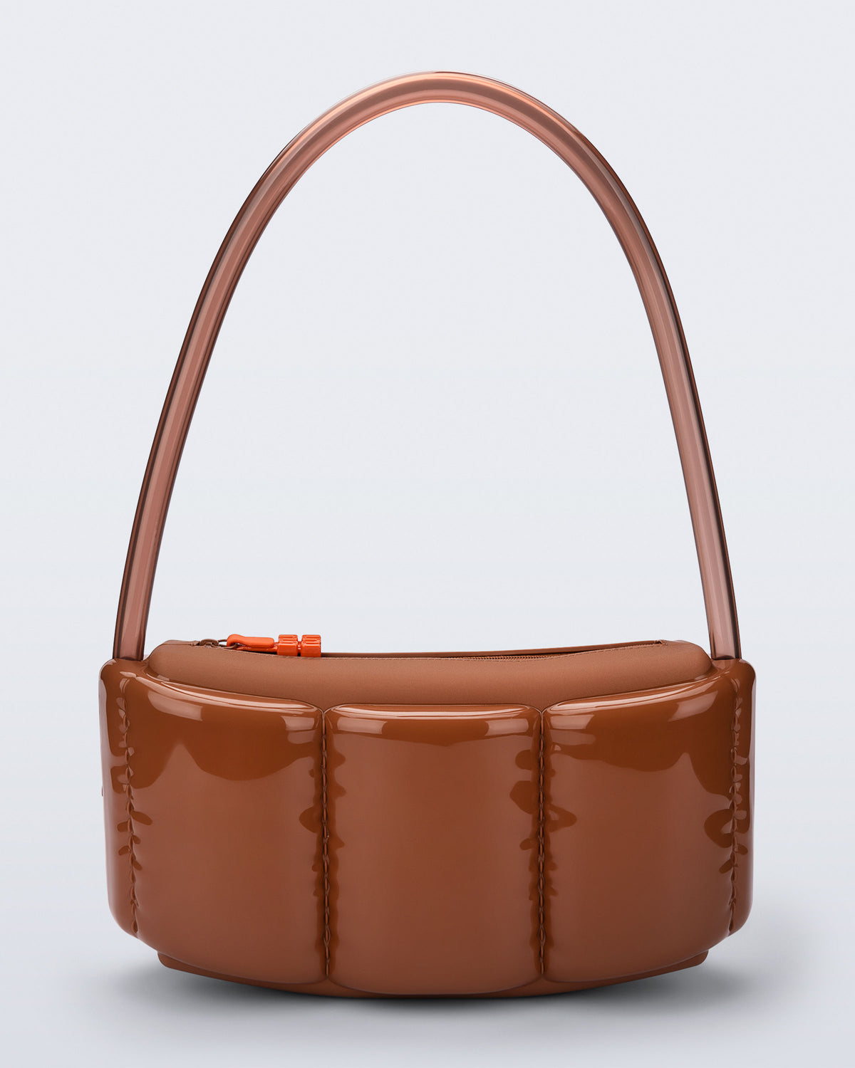 Back view of a brown Airflow bag with shoulder strap