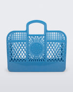 Front view of the glitter blue Bag + Bimba y Lola