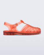 Side view of transparent orange Possession fisherman sandal