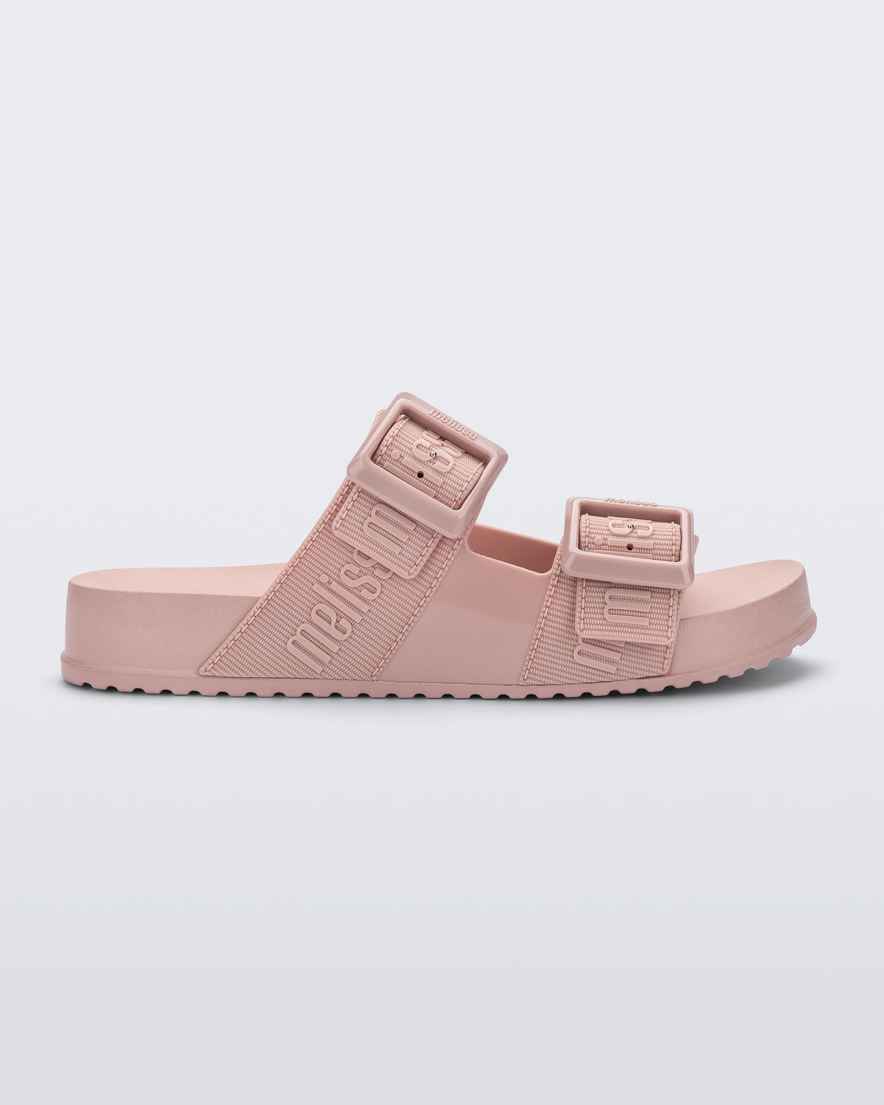 Side view of a pink Cozy M Love adult slide