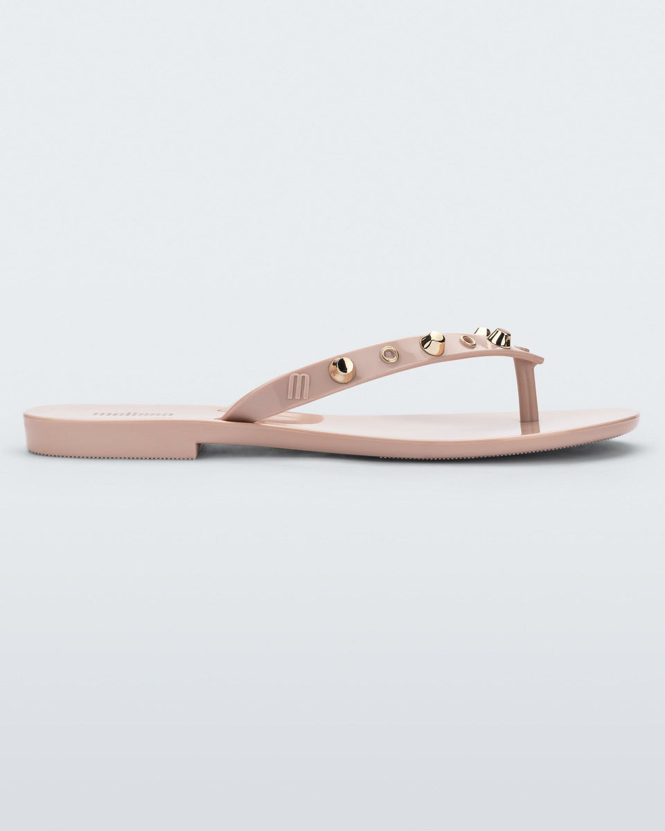 Harmonic Studs Flip Flop in Pink Melissa Shoes
