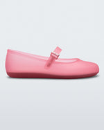 Side view of a clear pink Soft Ballerina