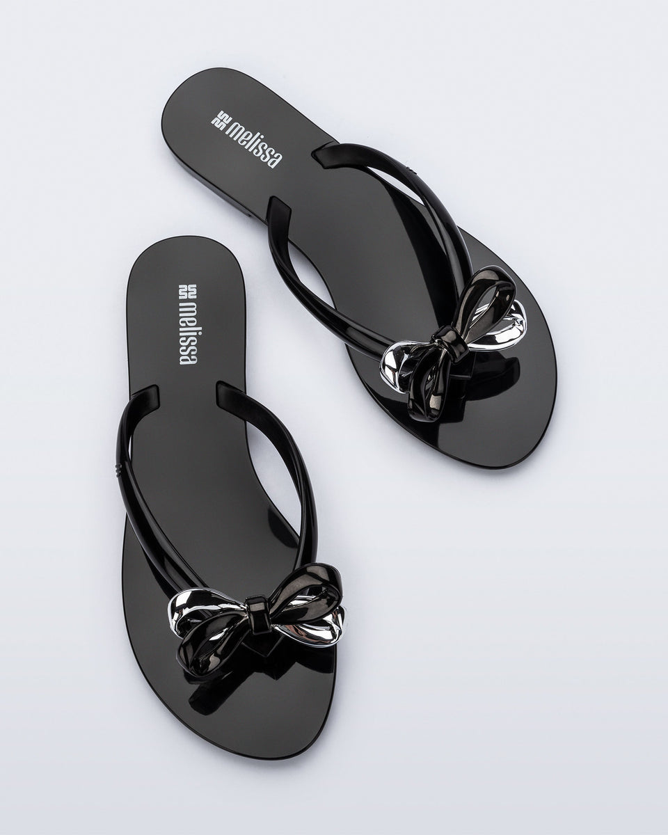melissa（メリッサ）Town Sandal Bow Black 39 Town Bow Sandal in Black – Melissa Shoes