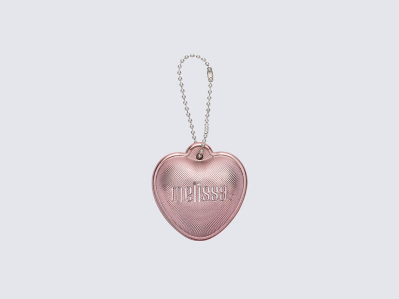 Small rose heart keychain with Melissa logo