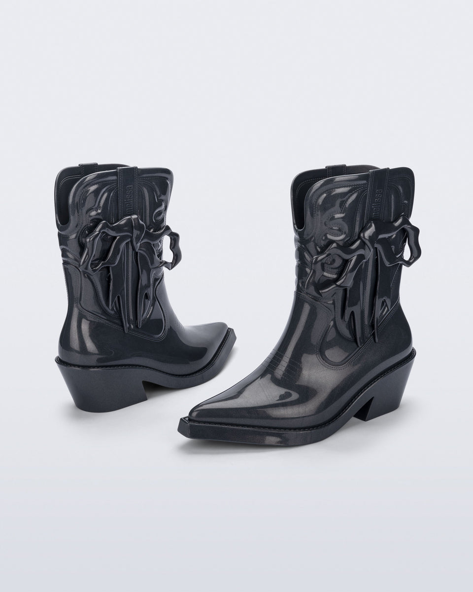 Texas Boot in Metallic Grey – Melissa Shoes