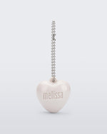Front view of a beige Heart Charm