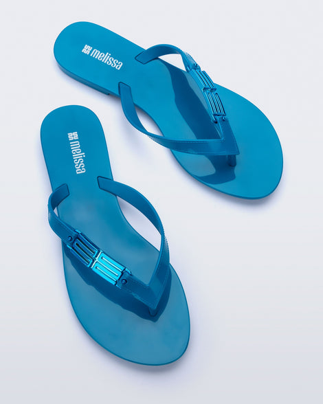 Top view of a pair of blue Harmonic M Chic