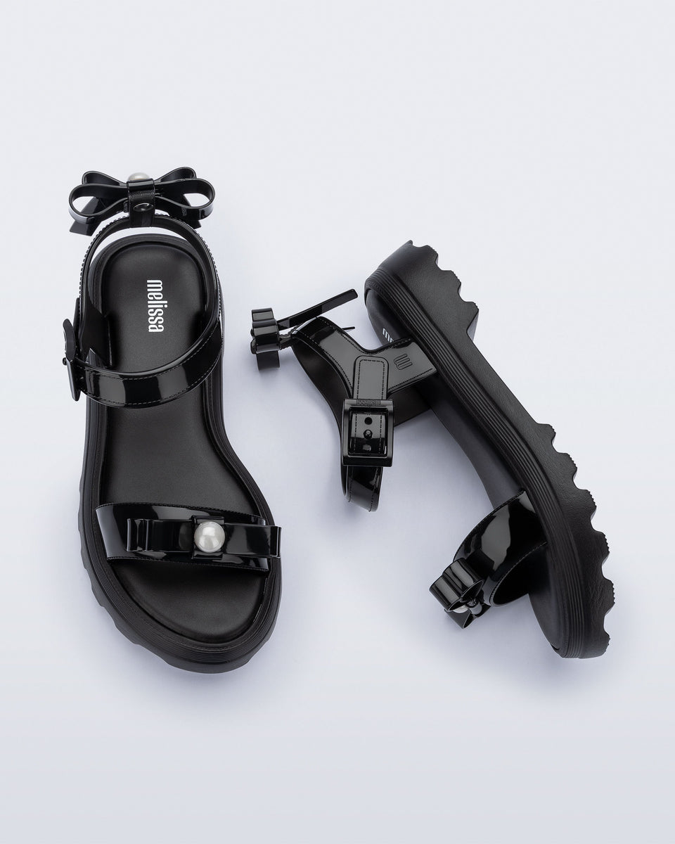 melissa（メリッサ）Town Sandal Bow Black 39 Town Bow Sandal in Black – Melissa Shoes