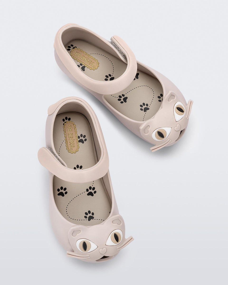 Ultragirl Cat Flat in Beige for Babies | Mini Melissa Shoes US