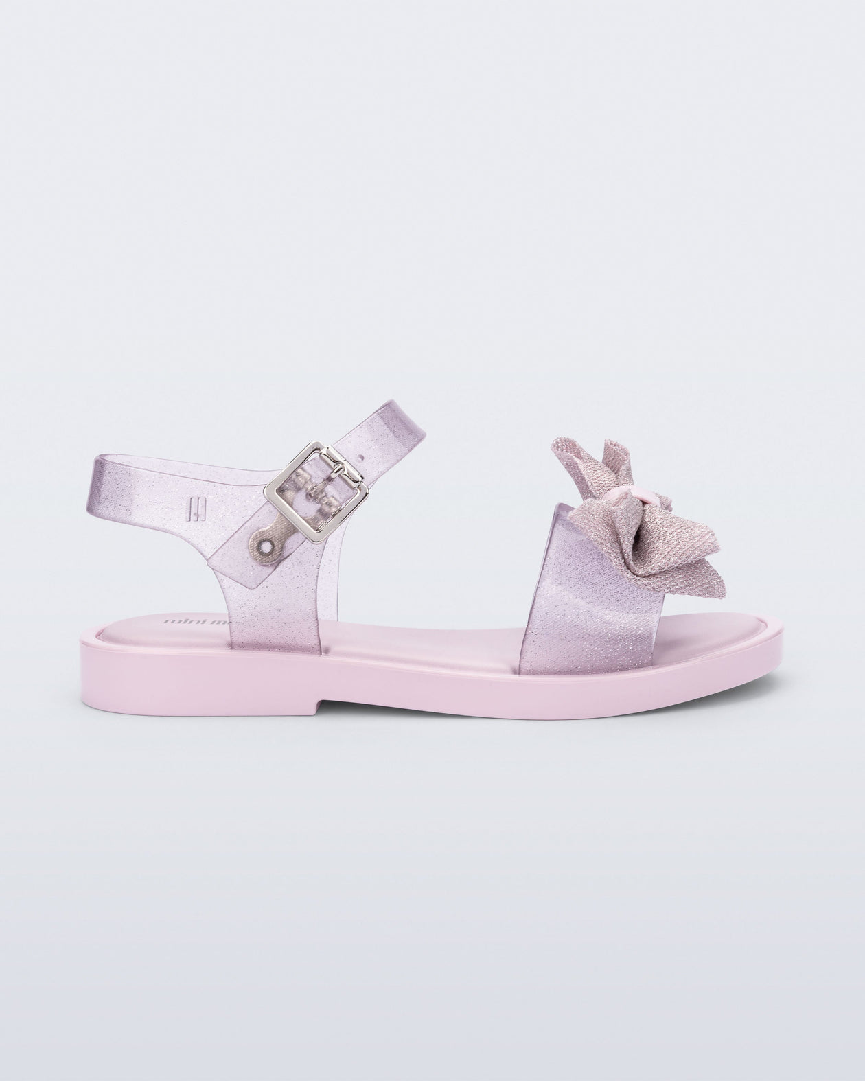 Side view of a pink Mar Sweet kids sandal