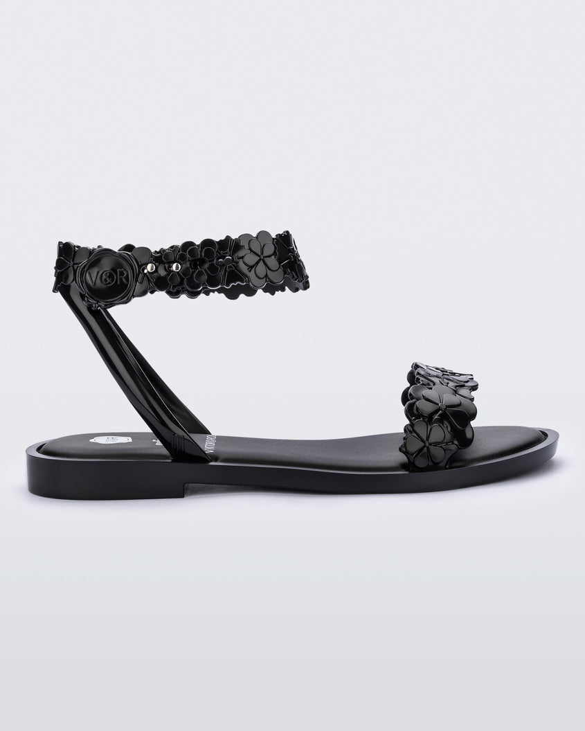 Melissa Wave Blossom Sandal Black/Black Product Image 1