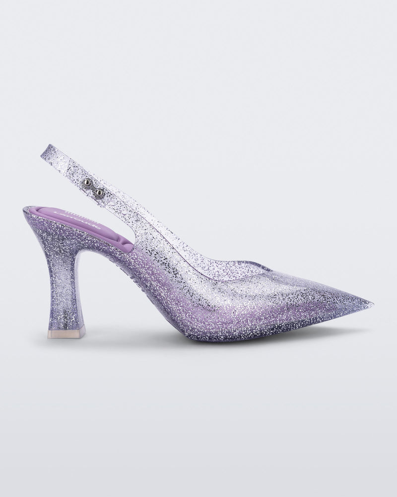 Melissa Slingback Clear Glitter Silver Product Image 1
