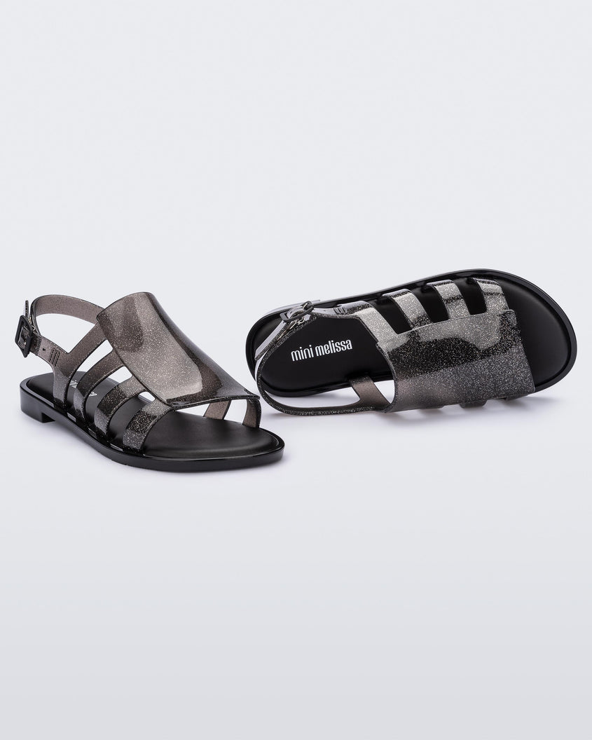 Mini Melissa Boemia Glitter Black Product Image 2