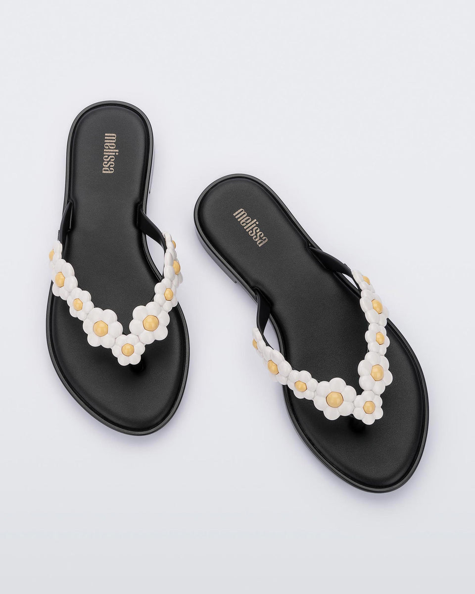 Flip Flop Spring in Black/White | Melissa Shoes US