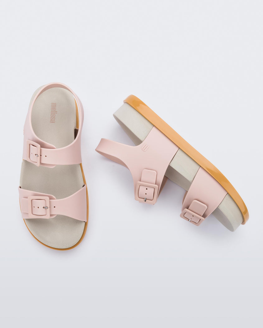 Melissa Wide Platform Caramel/Beige/Pink Product Image 4