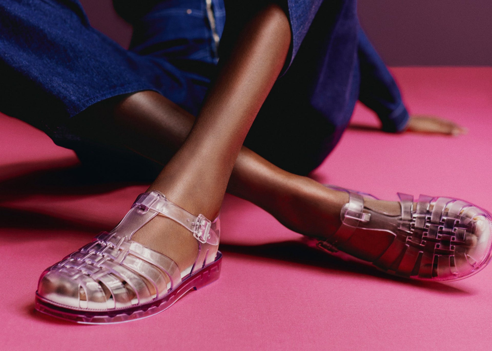 Womens New Look Heels | Pink Patent 2 Part Platform Block Heel Sandals «  Foodiesporty