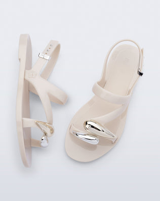 Product element, title Iris Sandal in Beige/Gold
 price $69.00