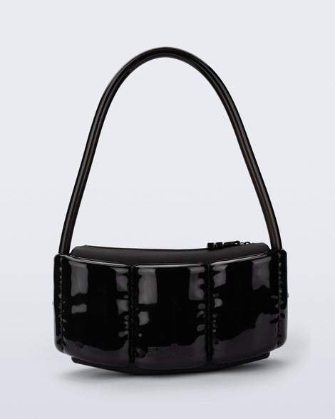 Front view of a black Airflow bag with shoulder strap