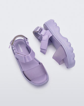 Product element, title Kick Off Sandal in Lilac
 price $79.00