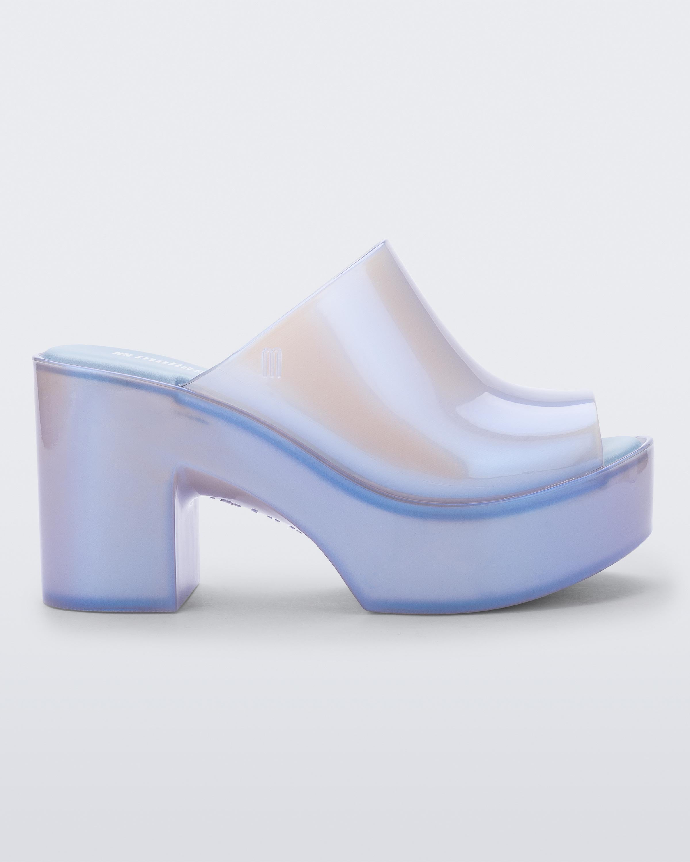 Mule Hype in Pearly Blue – Melissa Shoes