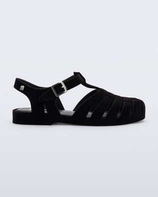 Product element, title Possession Velvet in Flocked Black
 price $79.00