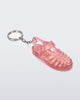 Side angled view of glitter pink Possession keyring