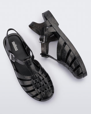 Product element, title Possession in Glitter Black
 price $79.00