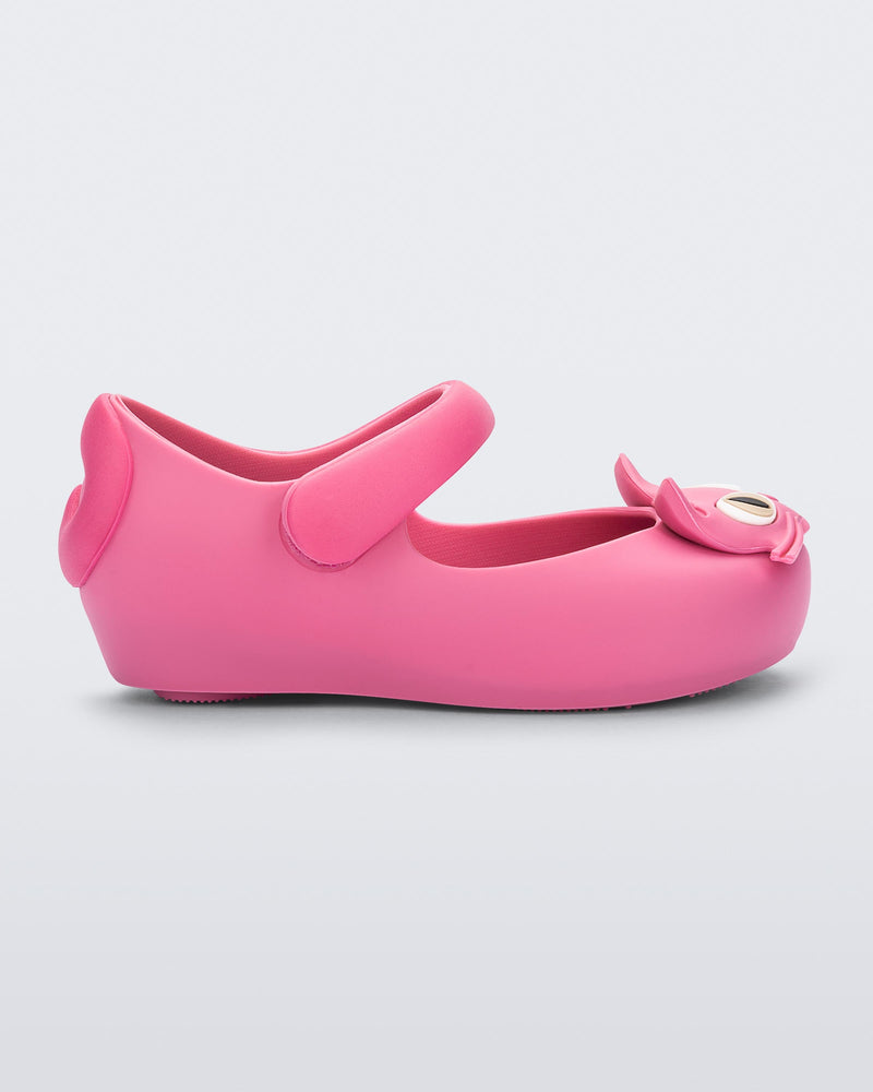 Side view of a pink Ultragirl Cat baby flat