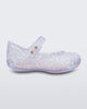 Side view of a pearly white Campana Zig Zag baby flat