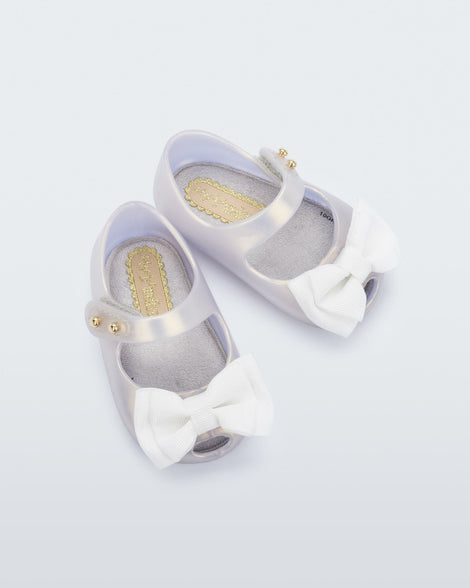 My First Melissa Flat in Pearly White for Babies Mini Melissa