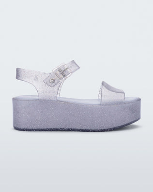 Product element, title Mar Platform in Glitter Lilac
 price $49.50