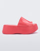 Side view of the Melissa Becky platfrom slide in bright pink colorway.