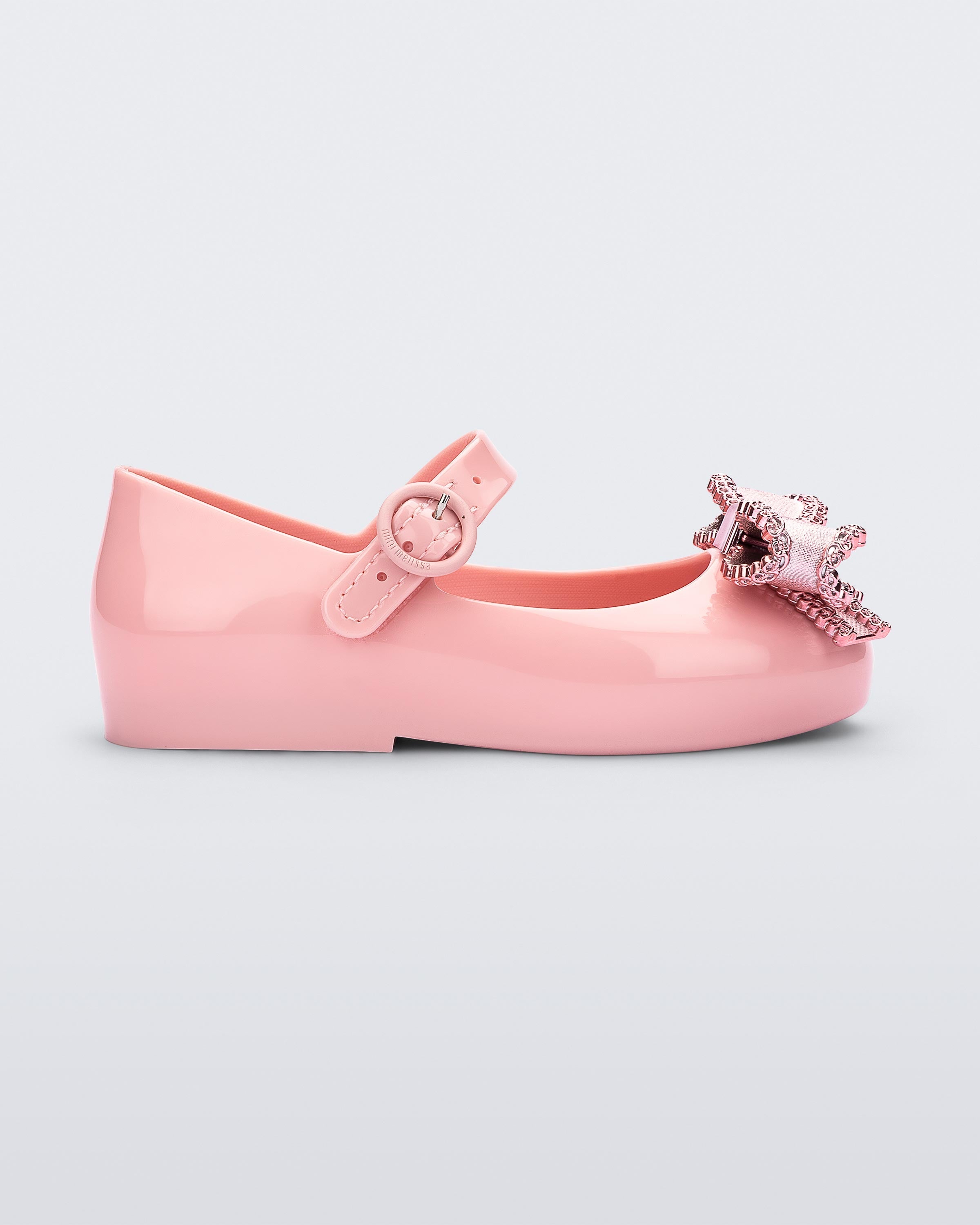 Sweet Love Flat in Pink/Metallic Pink for Babies – Mini