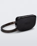 Angled view of the black Melissa Go Easy Bag with strap