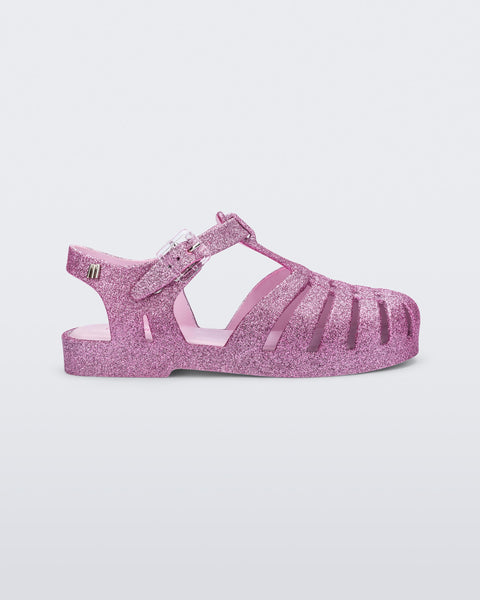 Possession Sandal in Pink Silver Glitter for Kids | Mini Melissa