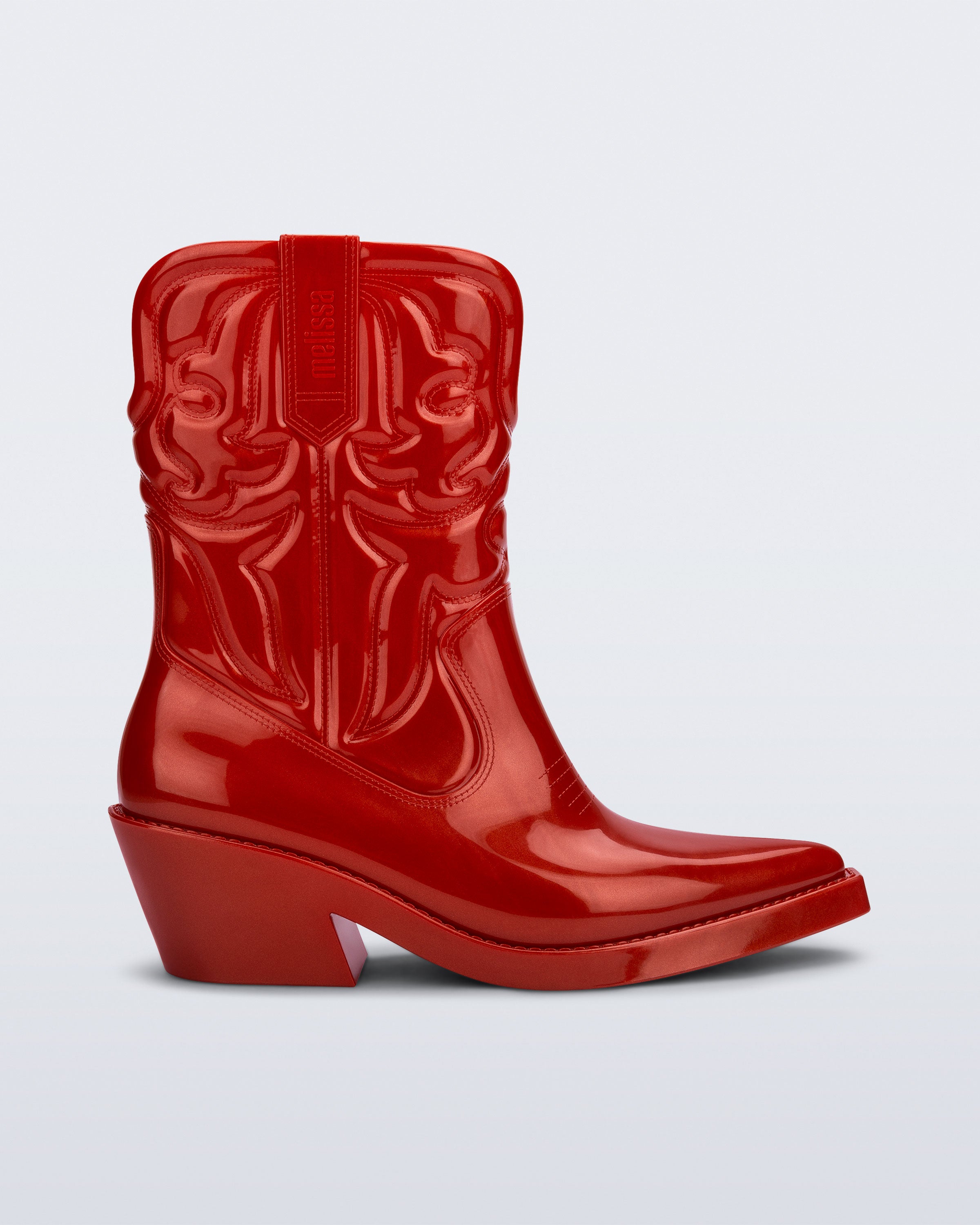 Texas Boot in Metallic Red – Melissa Shoes