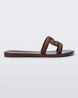 Product element, title M Slide in Brown
 price $59.00