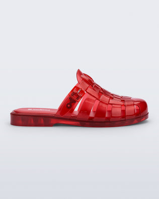 Side view of a red Possession Mule slide