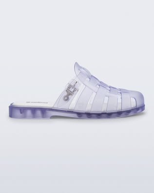 Side view of a frosted clear Possession Mule slide
