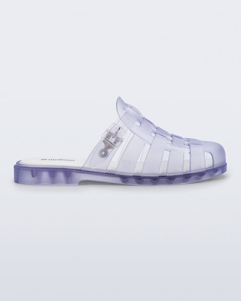 Side view of a frosted clear Possession Mule slide