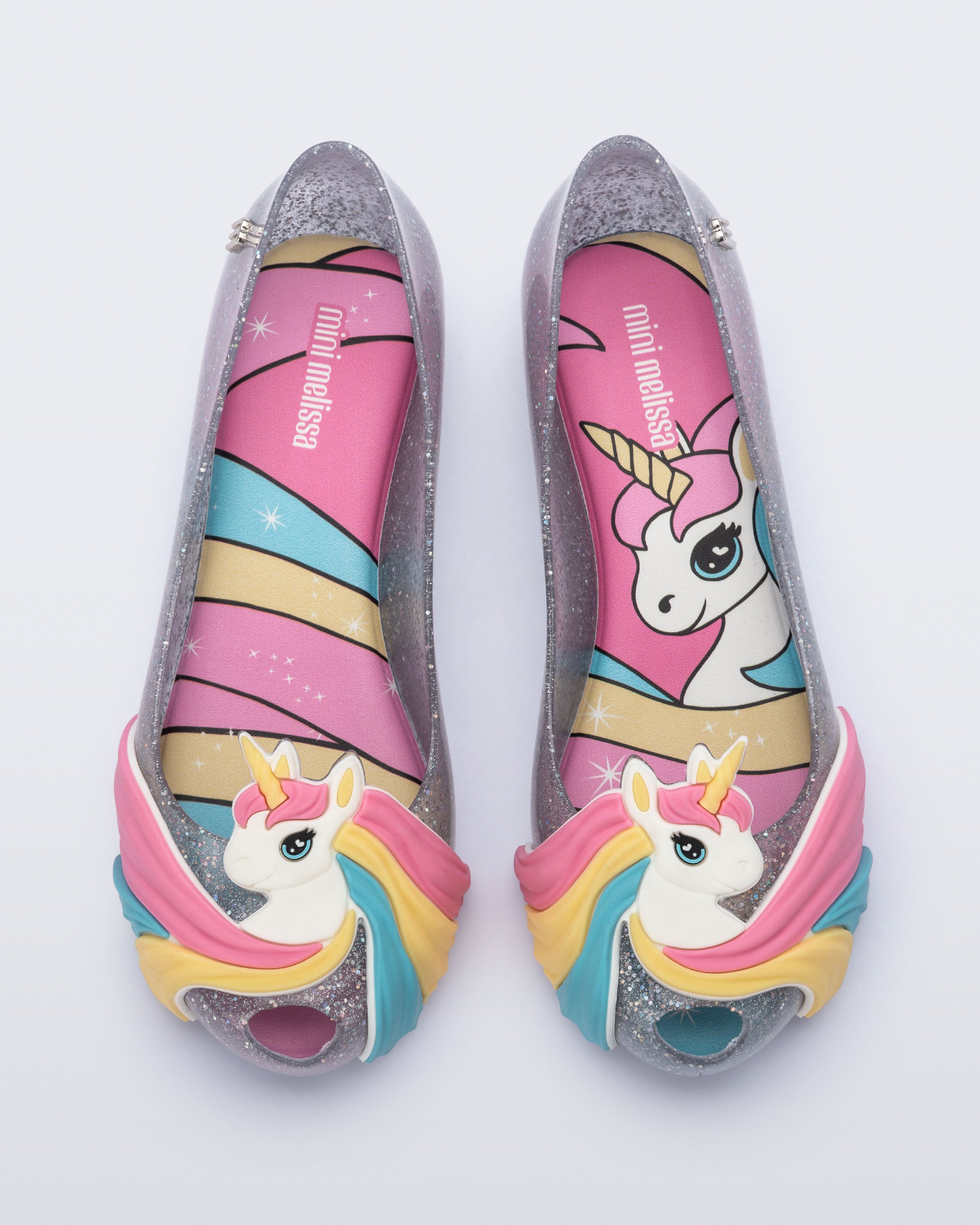 Ultragirl Unicorn Flat in Glitter Lilac for Kids | Mini Melissa