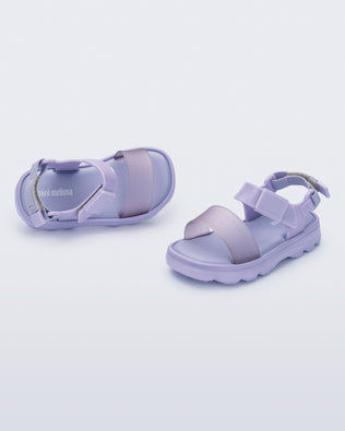Product element, title Kick Off Sandal in Lilac/Glitter
 price $55.30