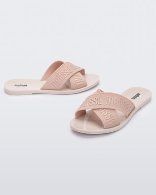 Product element, title M Lover Slide in Beige/Pink
 price $35.40