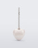 Front view of a beige Heart Charm