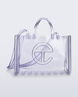 Product element, title Large Jelly Shopper in Clear
 price $250.00