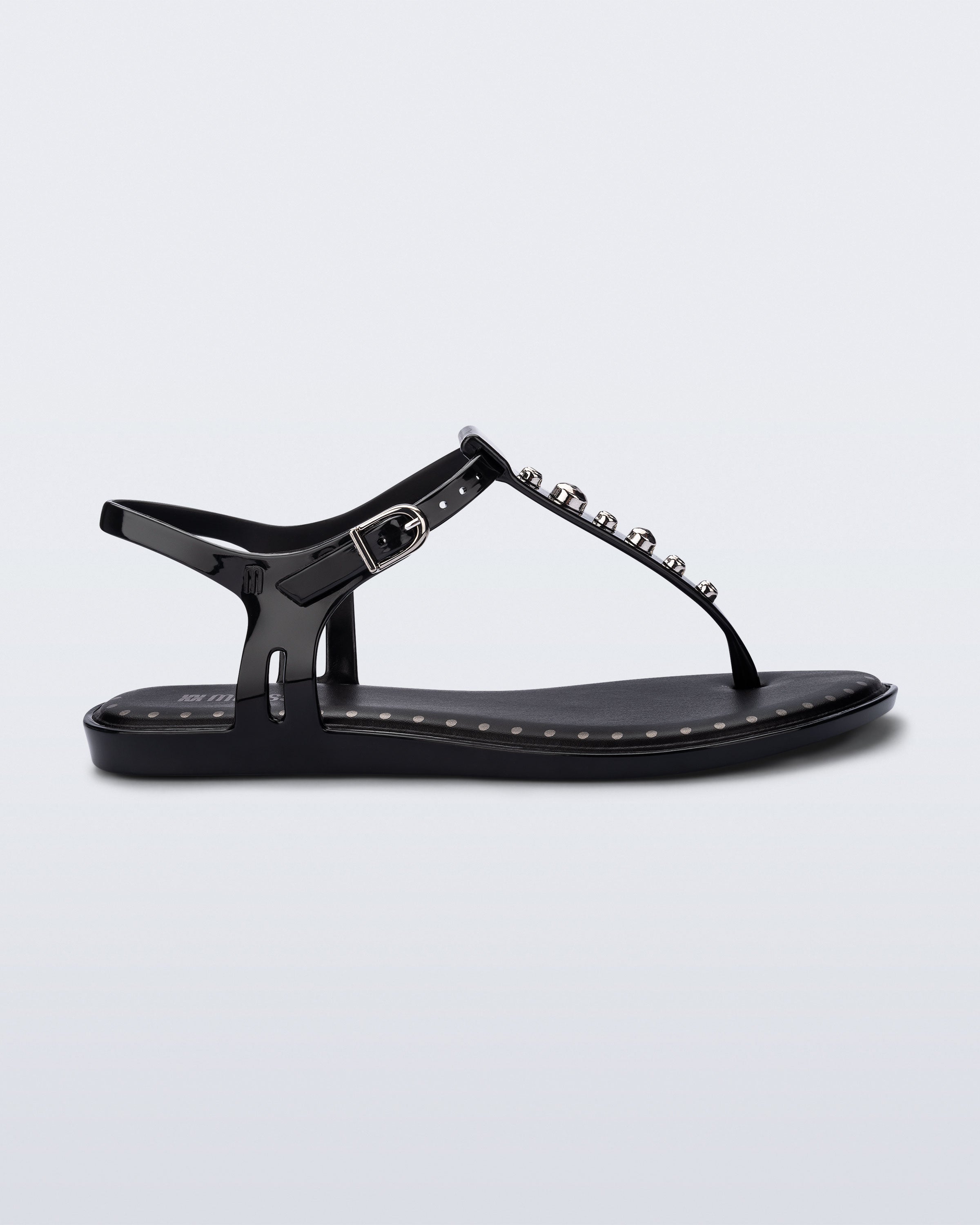 Sun Leme Platform Sandal in Black | Melissa Shoes US