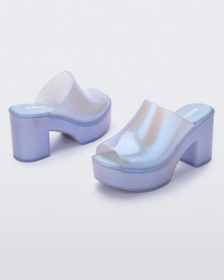 Product element, title Mule Hype in Pearly Blue
 price $139.00