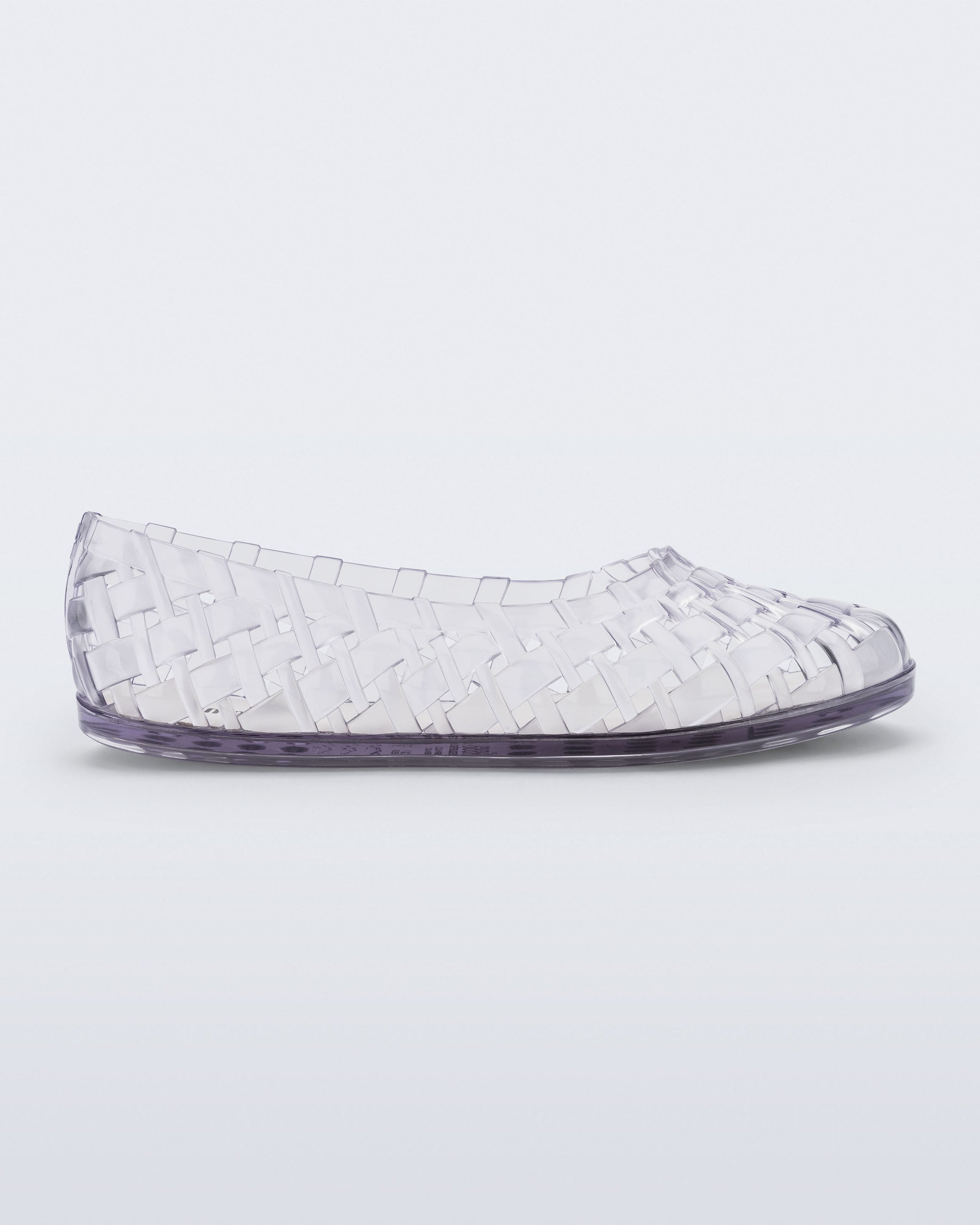 Ruby Flat in Clear/Black | Melissa Shoes US