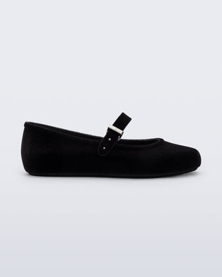 Product element, title Soft Ballerina Velvet II in Black
 price $89.00