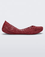 Campana Flat in Metallic Red – Melissa Shoes